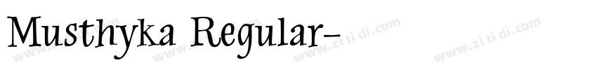 Musthyka Regular字体转换